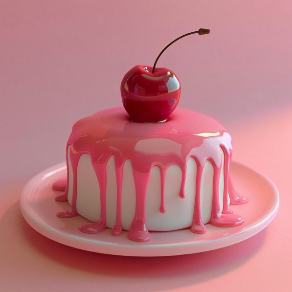 cherry on top of cake
