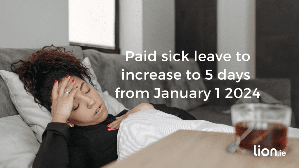 Paid sick leave to increase to 5 days from January 1 2024