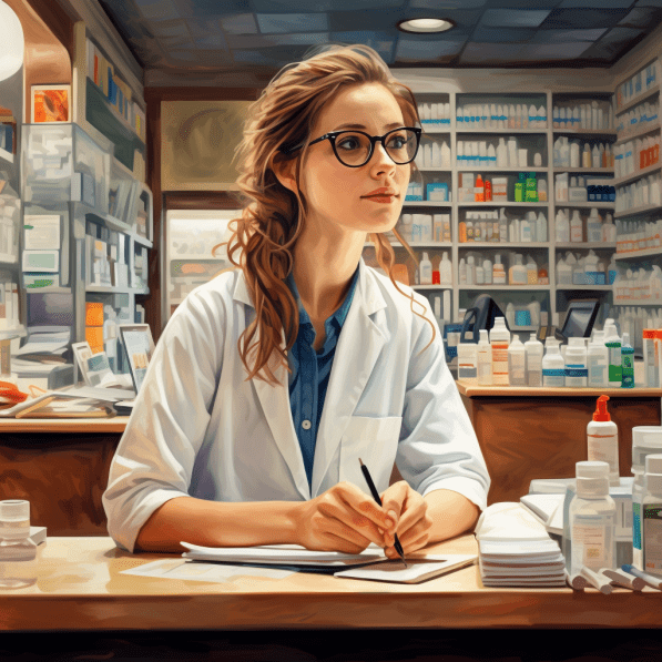 female pharmacist jane
